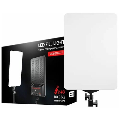 Видеосвет LED FILL LIGHT M777+c напольным штативом (210см), блоком питания 2м и Bluetooth пультом