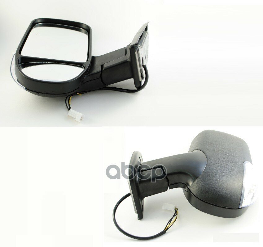 фото Зеркало Боковое Газ-3302 Левое Н/О (С Повторителем + Обогрев) Черное Матовое"Cartronic" Cartronic арт. CRTR0113496