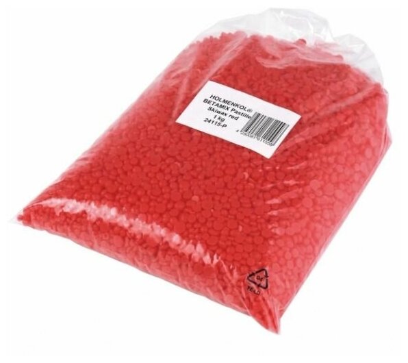 Парафин в гранулах HOLMENKOL - BETAMIX PASTILLE RED (от -4 до -14 C) 1 KG