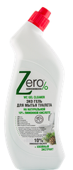Эко гель для мытья туалета ZERO BIO с лимонной кислотой и хвойным экстрактом 750 мл