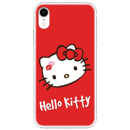 Чехол TPU для Apple iPhone XR, прозрачный, Hello Kitty 3, Deppa силиконовый чехол hello бигль на apple iphone xr