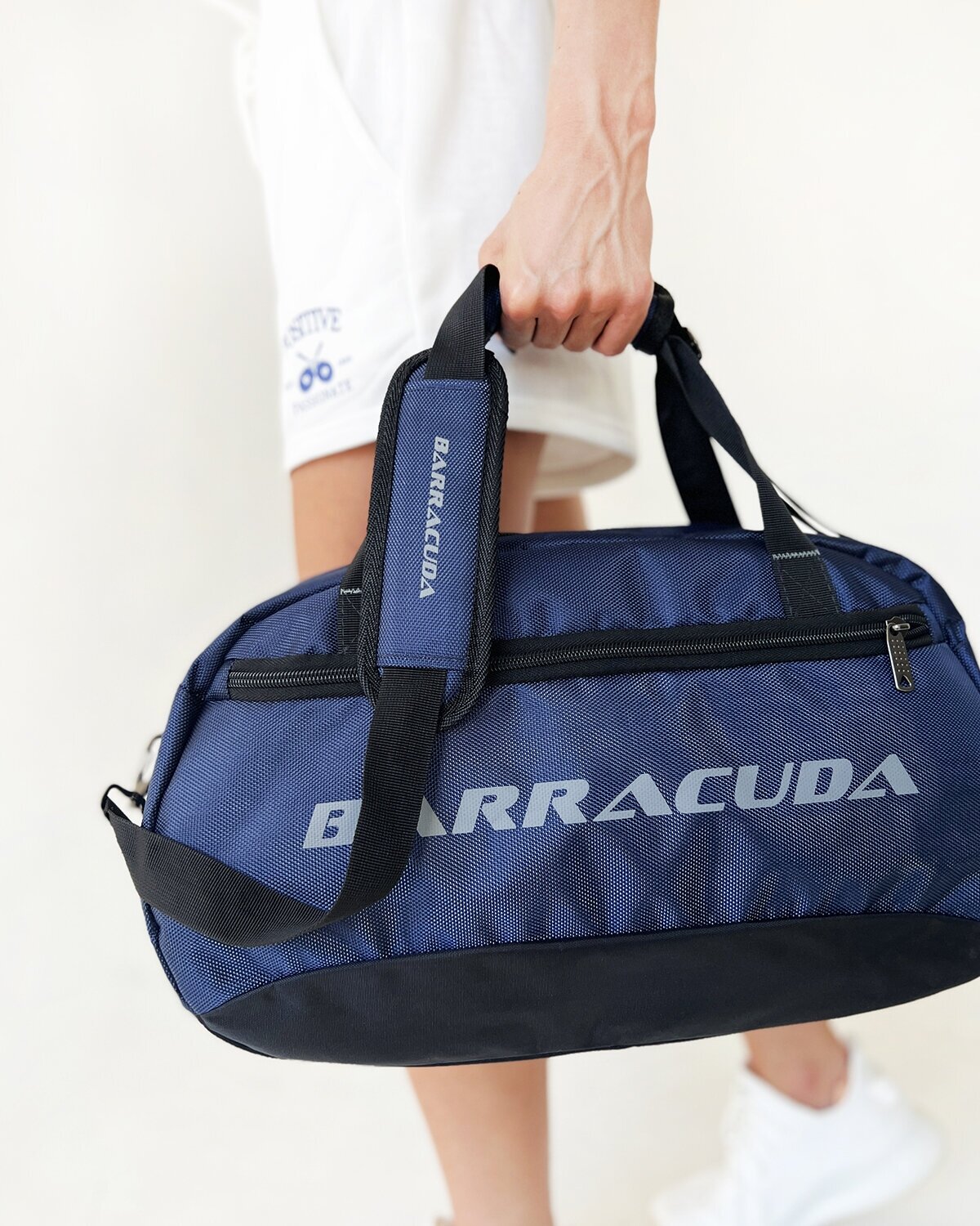 Сумка спортивная BARRACUDA, 20 л, 17х27х44 см, ручная кладь, плечевой ремень, водонепроницаемая, синий - фотография № 5