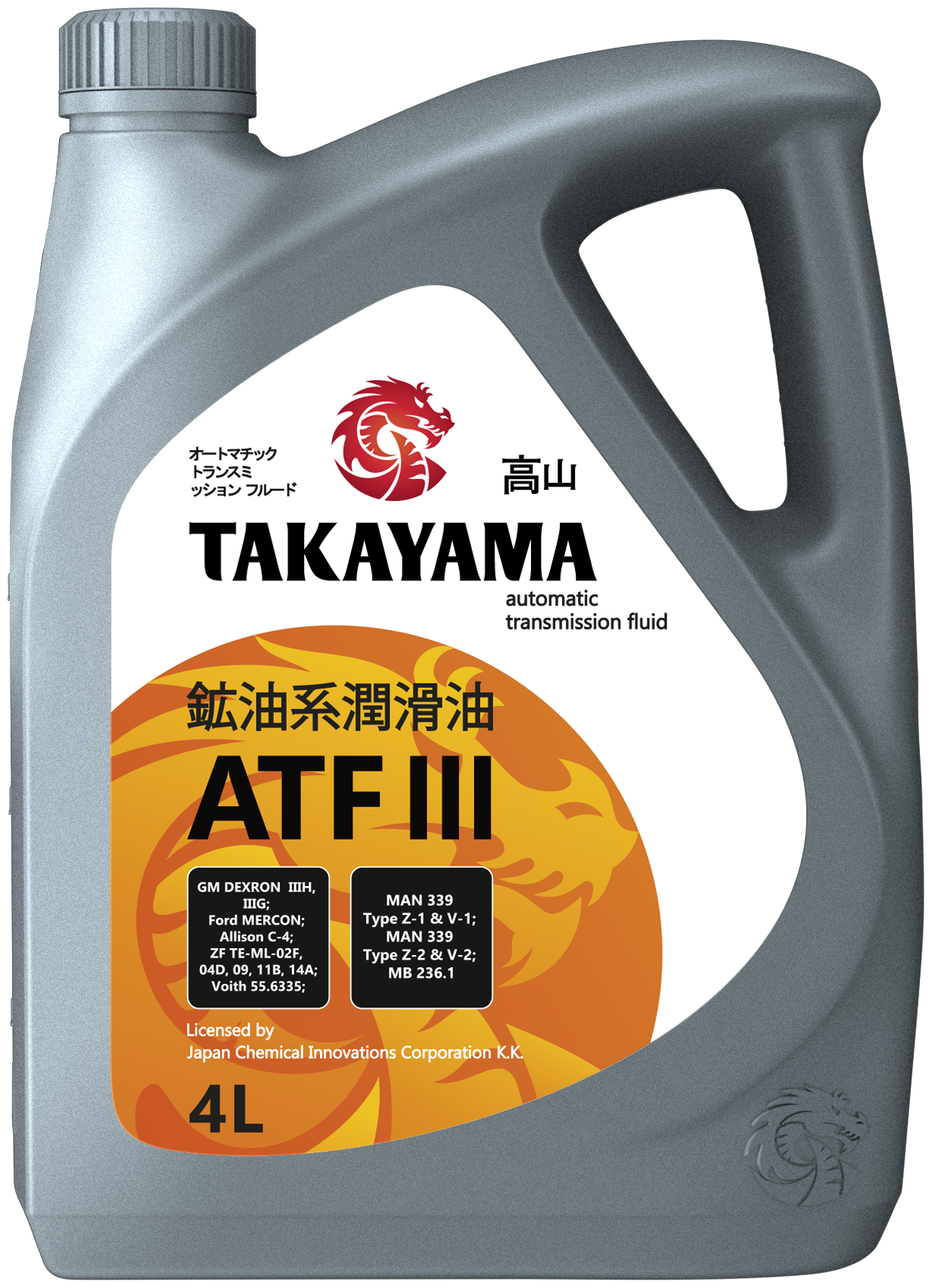Масло трансмиссионное Takayama ATF llI пластик