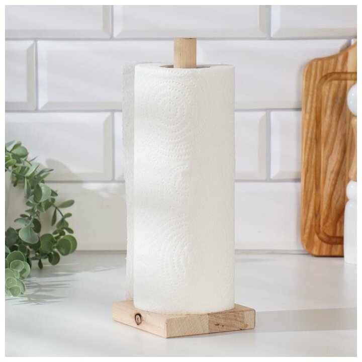 фото Держатель для бумажных полотенец Sima-land для кухни, 10х10х25 см (80112)