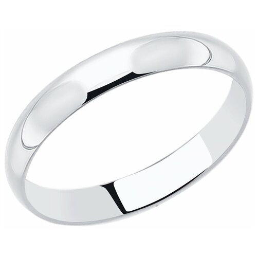 классическое обручальное кольцо 110031 16 Кольцо обручальное SOKOLOV, белое золото, 585 проба, размер 20.5