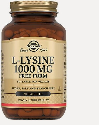 Изображение товара Солгар l-лизин таб 1000мг №50