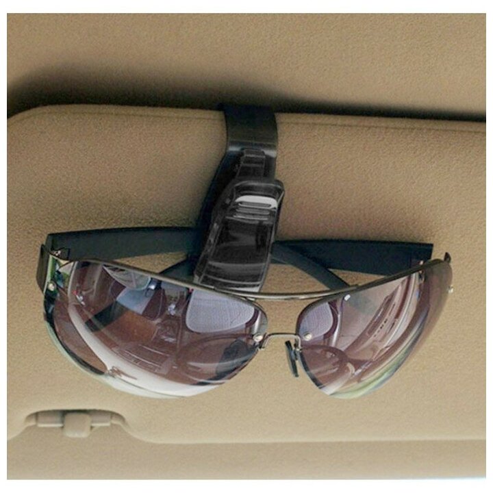 фото Держатель очков зажим в автомобиль, чёрный