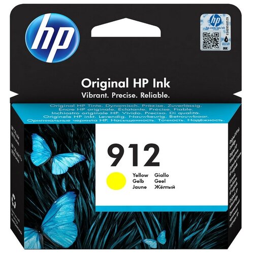 Картридж струйный HP 912 3YL79AE жел. для OfficeJet 801x/802x картридж струйный hp 912 3yl84ae черный 825стр для hp officejet 801x 802x