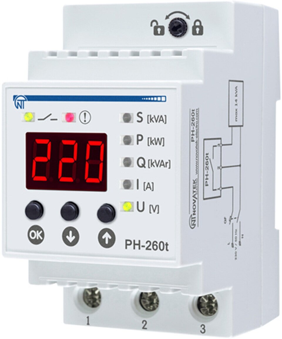 Реле напряжения Новатек-Электро РН-260Т 3425600260т