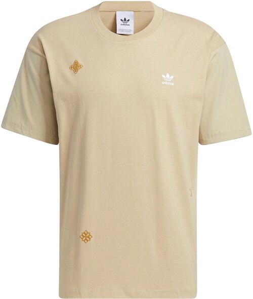 Футболка adidas Originals CNY Heavy, размер XS, бежевый