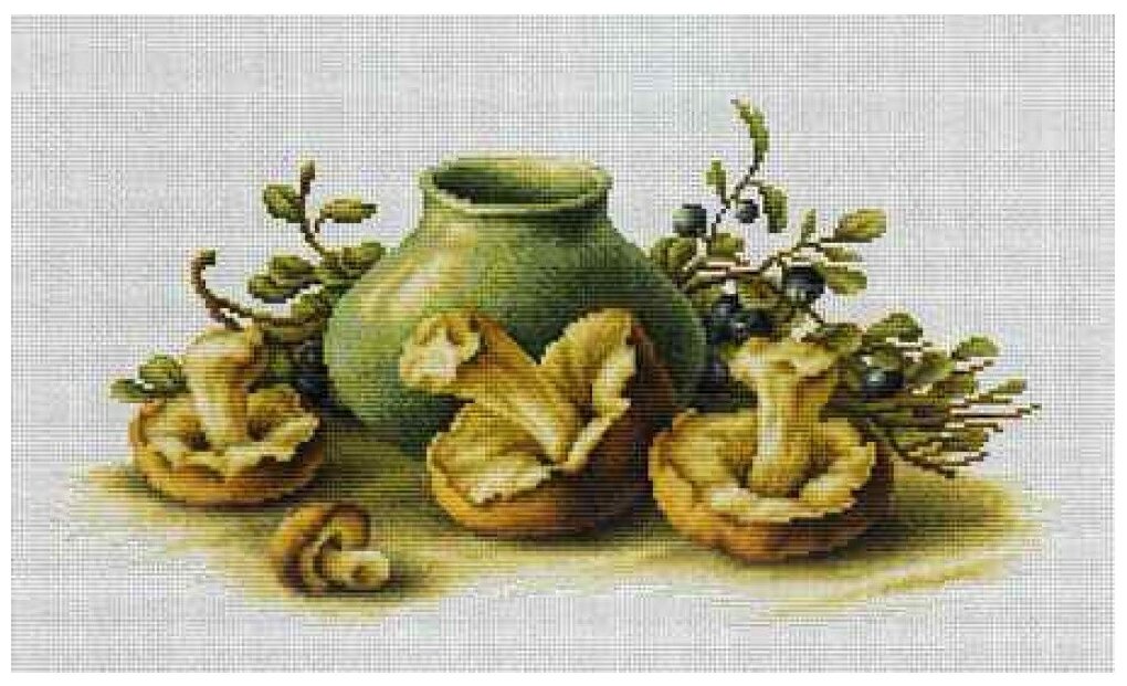 B2247 Натюрморт с грибами (Luca-S) - фото №1
