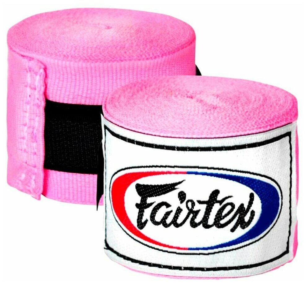 Бинты боксерские HW2 Fairtex розовые 4.5 м — фото 1