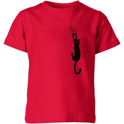 Футболка Us Basic, размер 4, красный мужская футболка царапающая кошка m серый меланж