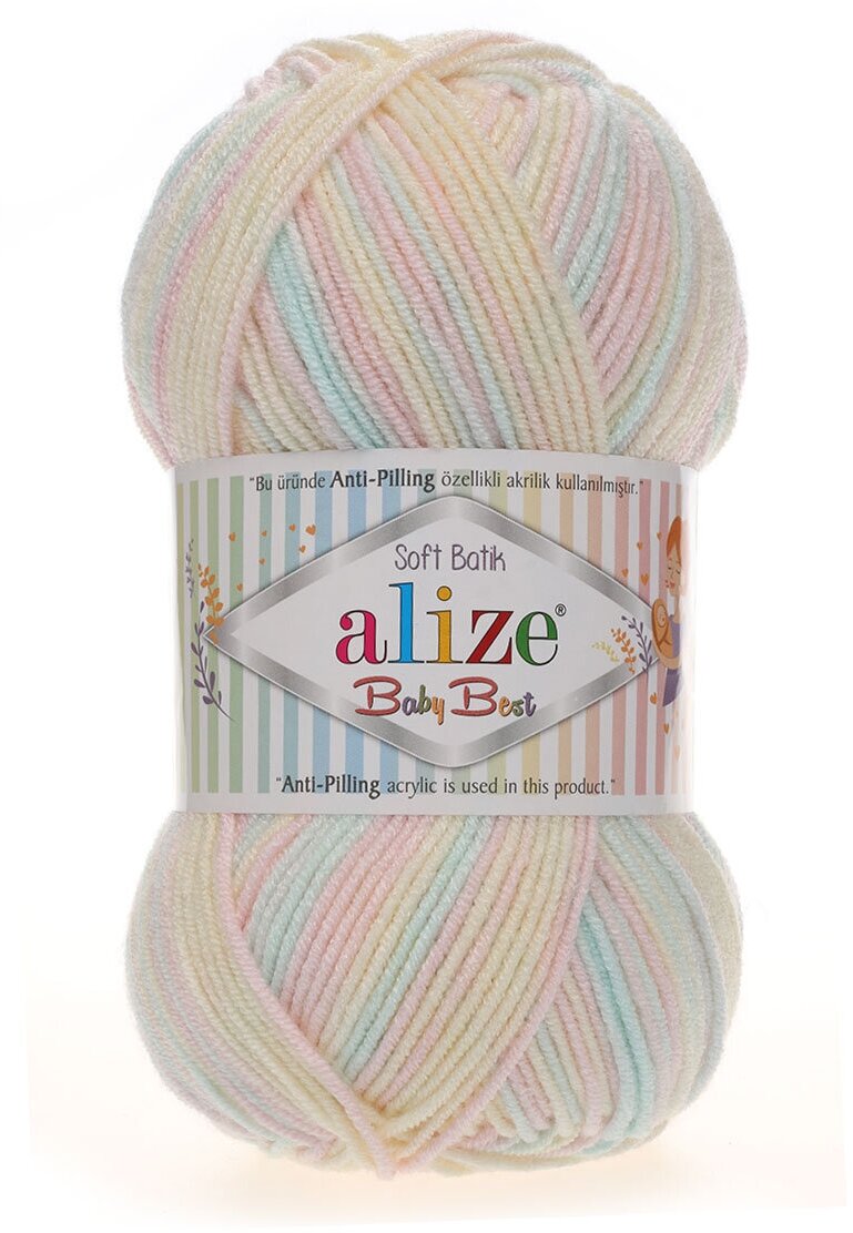 Пряжа Alize Baby Best Batik секционный (6655), 5 шт