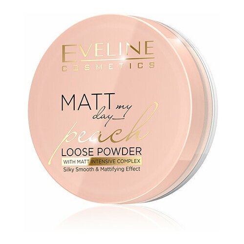 Транспарентная матирующая пудра Peach серии Matt My Day Loose Powder, 6 Гр eveline matt my day loose powder banana