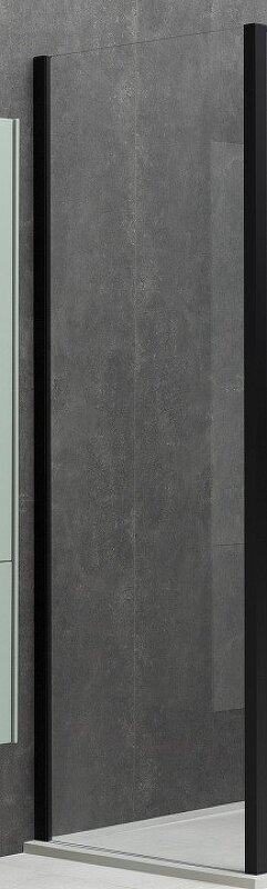Душевая стенка Allen Brau Priority 90 3.31018.BBA профиль Черный брашированный стекло прозрачное - фотография № 2