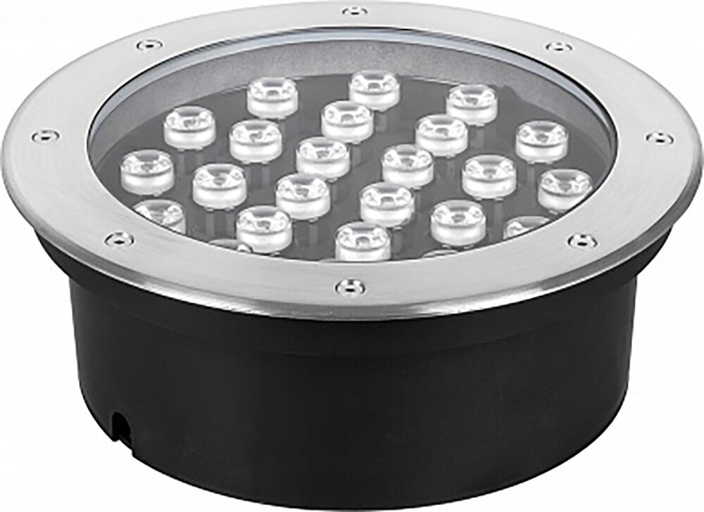 Светильник тротуарный, 36LED, 6400К, 36W, 300*H95mm, внутренний диаметр: 270mm, IP 67, SP2703 арт. 32117