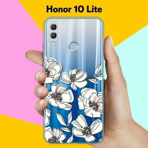 силиконовый чехол розовые цветы на honor 10 lite Силиконовый чехол Цветы на Honor 10 Lite