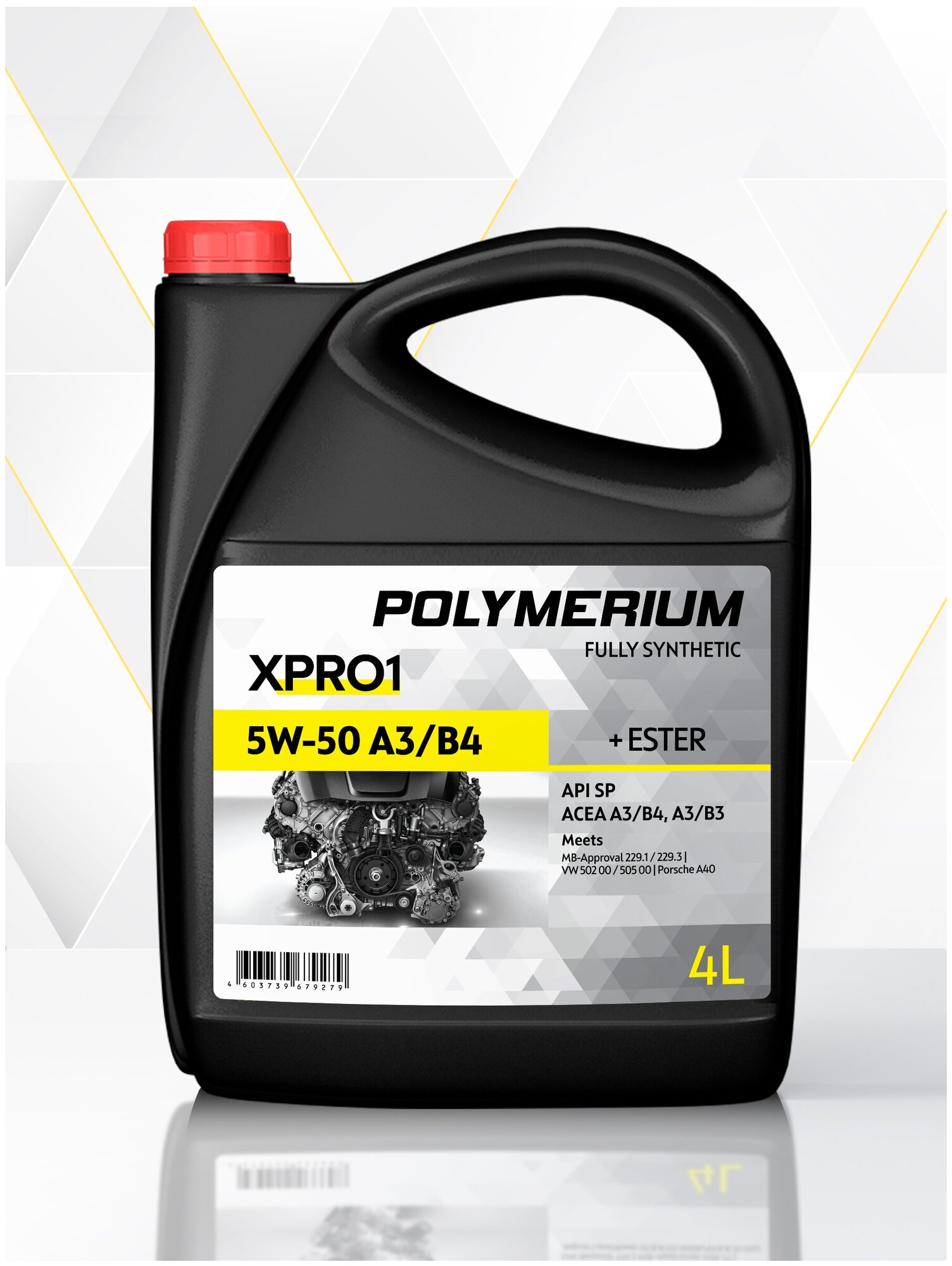 Синтетическое моторное масло POLYMERIUM XPRO1 5w-50 A3/B4 4л