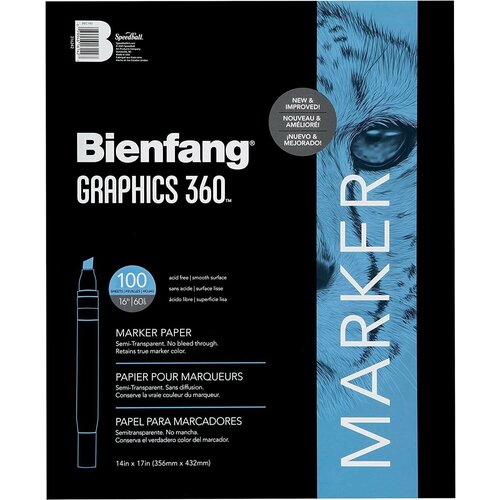 Бумага для маркеров Bienfang Graphics 360 Marker Pads, 100 листов 14