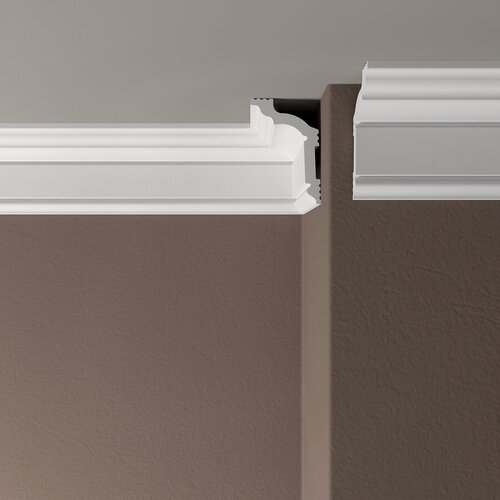 Изображение товара Карниз Де-Багет ударопрочный ПП04 60х40х2000 мм, белый.