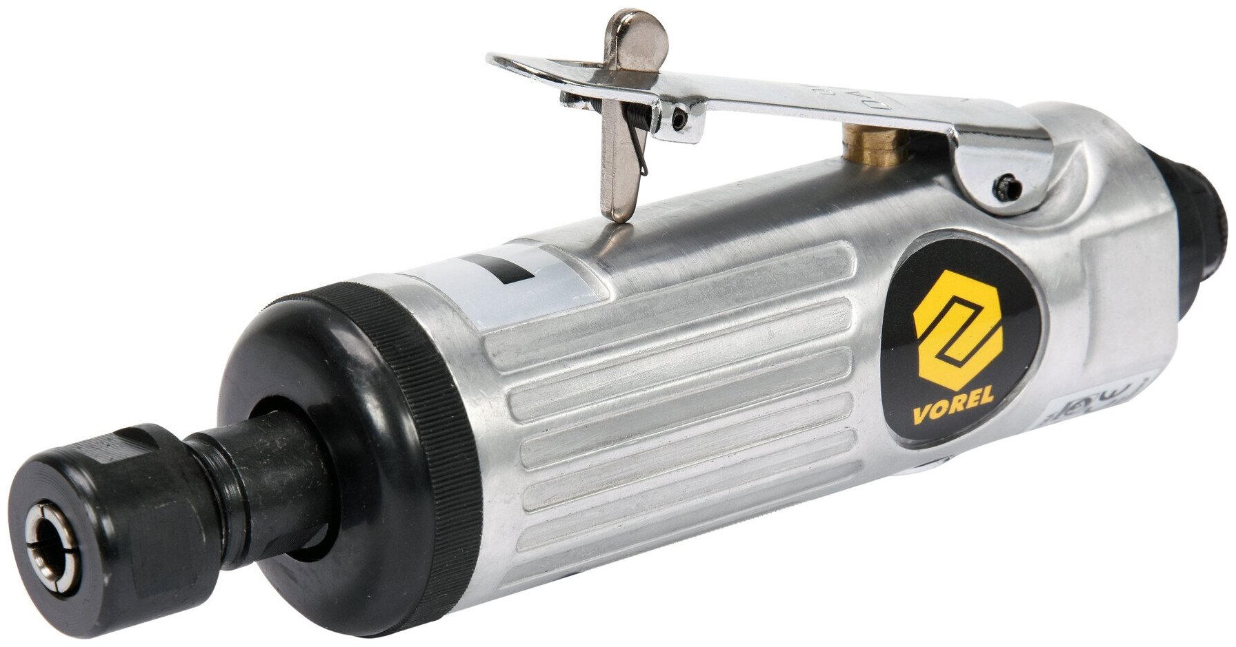 Пневматическая шлифовальная машина VOREL прямая 6 мм, 6,3 Bar, 81108 - фотография № 1
