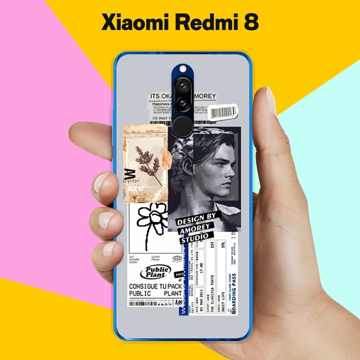 Силиконовый чехол на Xiaomi Redmi 8 Pack 5 / для Сяоми Редми 8