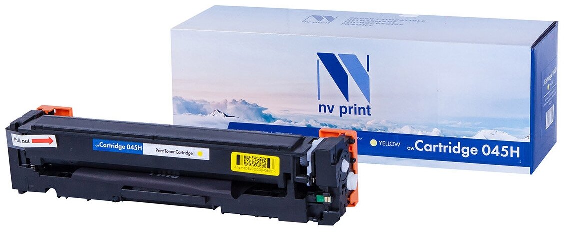 Лазерный картридж NV Print NV-045HY для для Canon i-SENSYS LBP611Cn, LBP613Cdw, MF631Cn, MF633CDW, MF635Cx (совместимый, жёлтый, 2200 стр.)