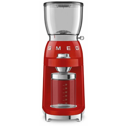 Кофемолка Smeg CGF01, красный кофемолка smeg cgf01 пастельный голубой