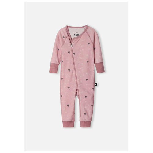 Комбинезон для девочек Moomin Somnig, размер 062, цвет розовый