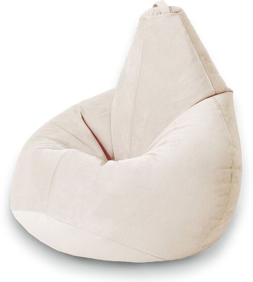 Bean Joy кресло-мешок Груша, размер ХXXXL, мебельный велюр, латте
