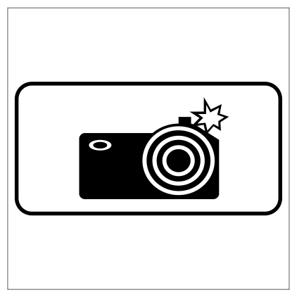 Дорожный знак 8.23 "Фотовидеофиксация", типоразмер 3 (350х700) световозвращающая пленка класс Iа (табличка)
