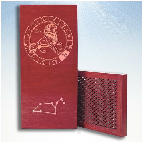 фото Доска садху с динамическими гвоздями, знаки зодиака - 3016 красная goodwood