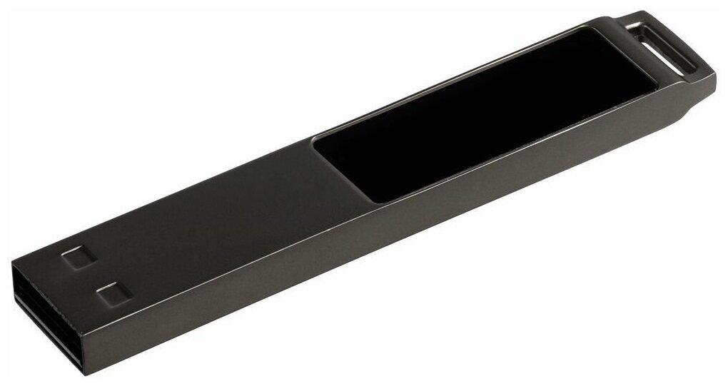 Флешка markBright Black с синей подсветкой 32 Гб