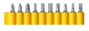 Набор бит HOTO Screwdriver Bit Set 25mm QWLSD002 (Silver)