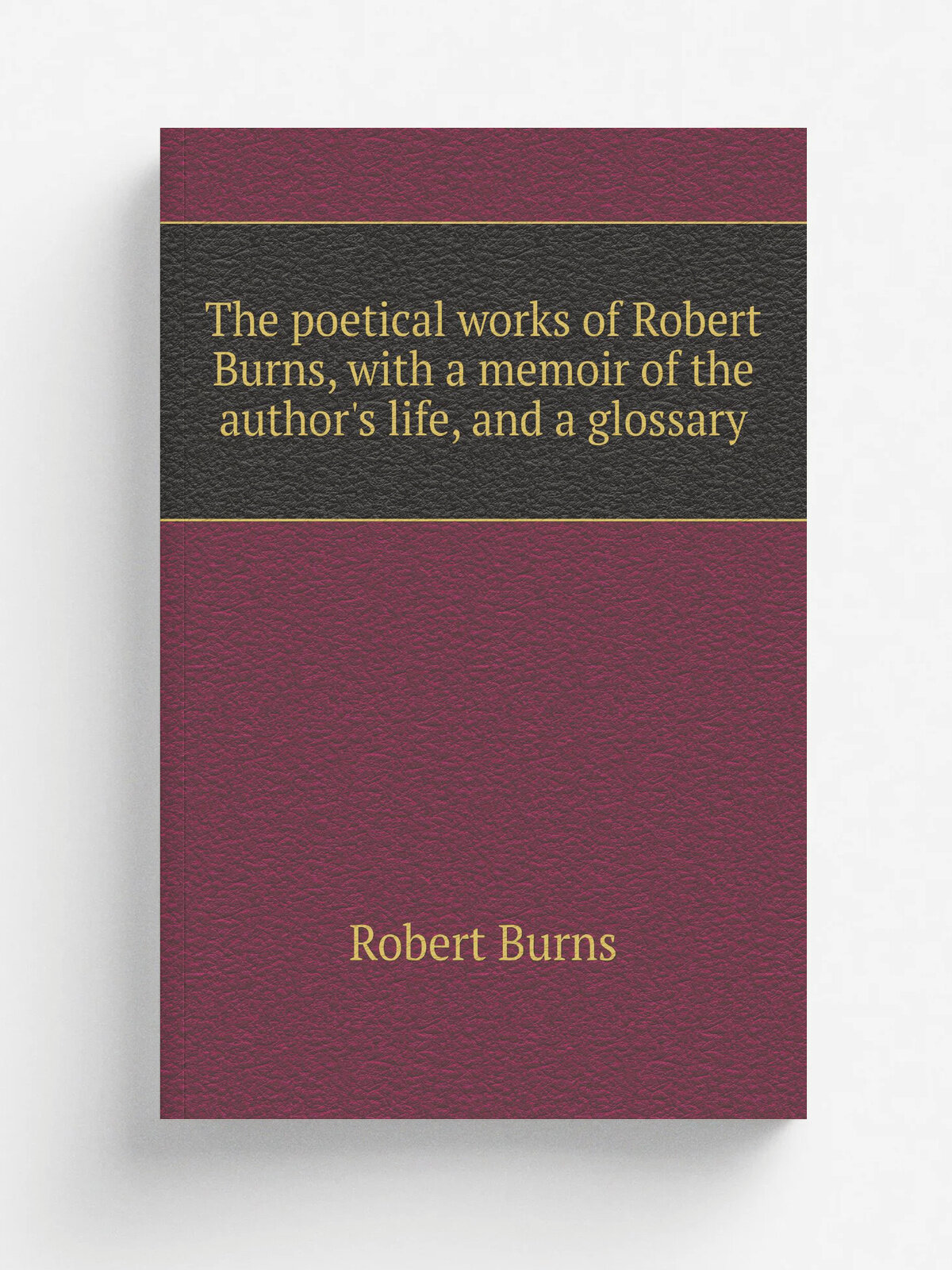 The poetical works of Robert Burns, with a memoir of the author's life, and a glossary