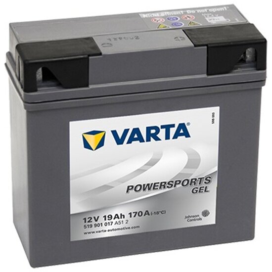 Аккумулятор Varta Powersports 519 901 017 GEL А512 обратная полярность 19 Ач
