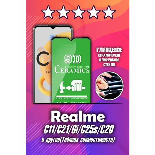 Глянцевая Керамическая Стекло-Пленка Realme C11