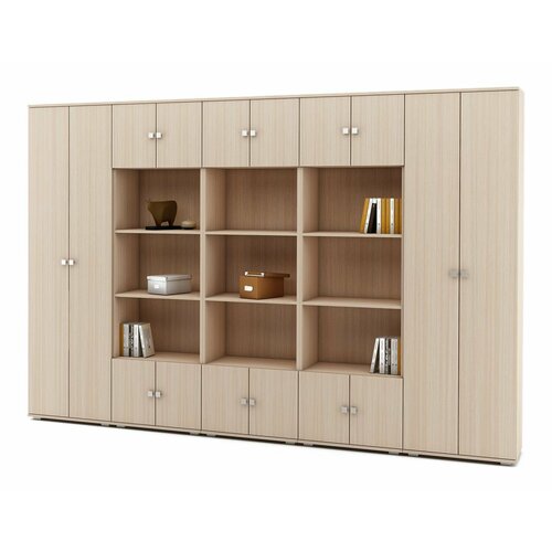 Стеллаж МФ Владимир Тунис-8 корпус/фасад дуб молочный