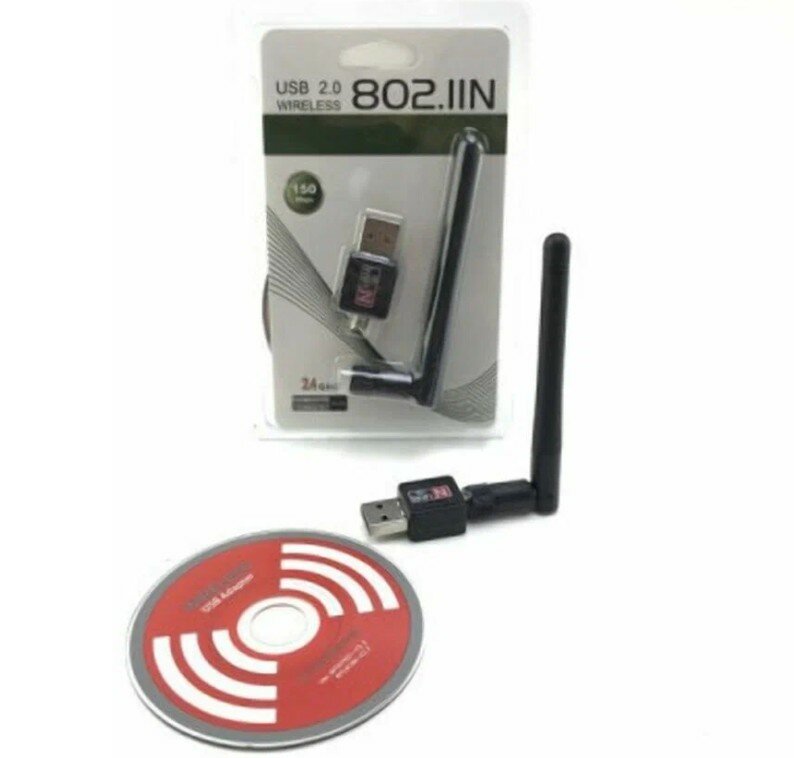 Сетевая карта wi-fi usb wi-fi адаптер + антенна — фото 14