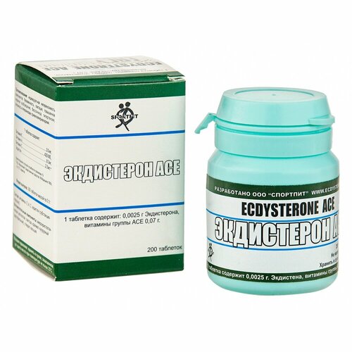 фото Экдистерон аcе, 200 таблеток sportpit