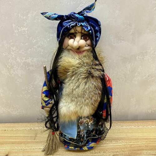 Кукла-оберег ручной работы Баба Яга бабка домовиха 50 см 10990₽