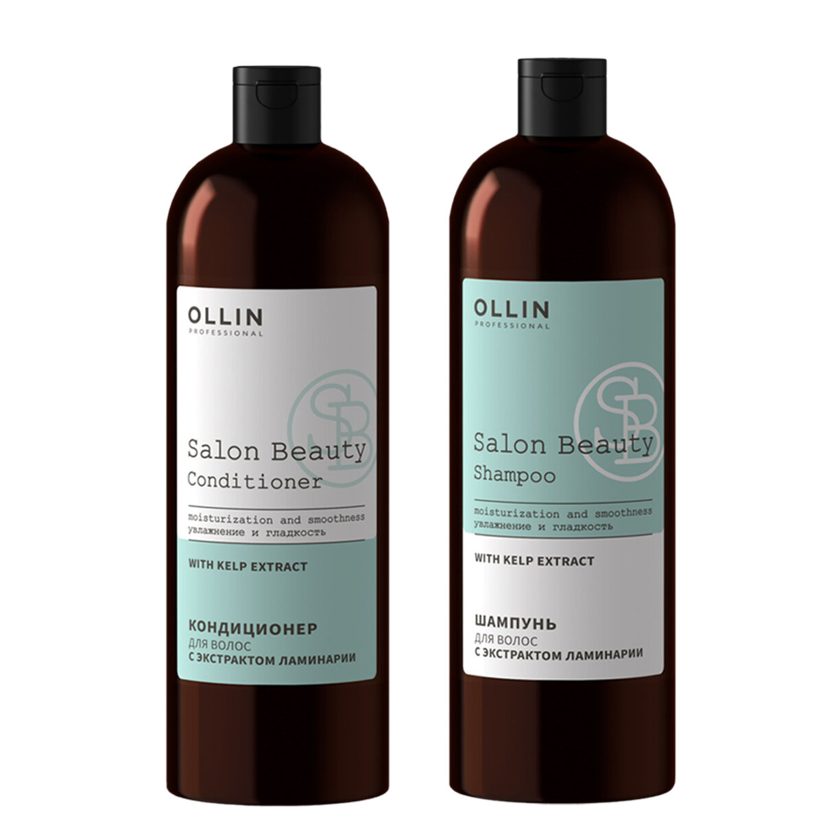Набор SALON BEAUTY для ухода за волосами OLLIN PROFESSIONAL с экстрактом ламинарии 1000+1000 мл