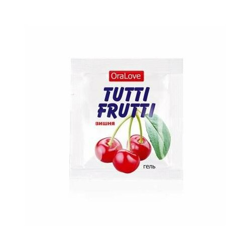 съедобная смазка oralove tutti frutti яблоко для орального секса 4 г Гель TUTTI-FRUTTI вишня одноразовая упаковка 4г