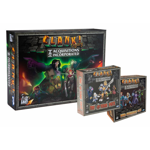 Настольная игра Clank! Legacy Acquisitions Incorporated с двумя дополнениями на английском языке