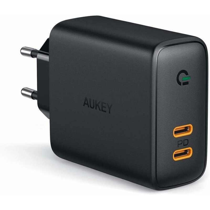 Зарядное устройство Aukey Wall Charger 2xUSB-C 36W PD