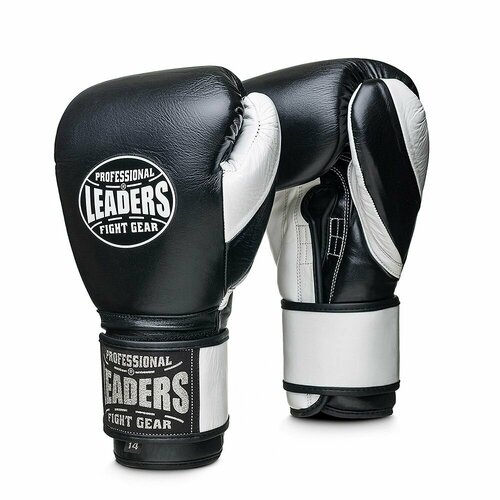 Перчатки боксерские LEADERS LS 2 BK/WH черный/белый