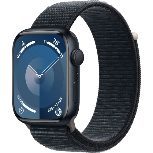 Умные часы Apple Watch Series 9 45 мм Aluminium Case GPS Midnight Sport Loop One Size 4671000₽