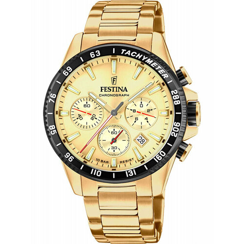 Наручные часы FESTINA, золотой наручные часы festina серебряный