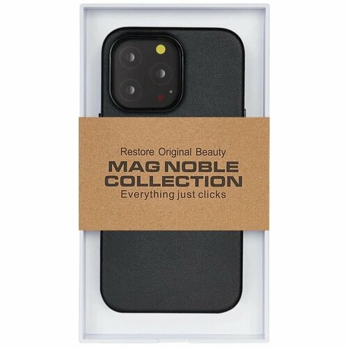 Чехол-накладка K-Doo Mag Noble Collection MagSafe Series для iPhone 13 PRO (искусcтвенная кожа, черный)